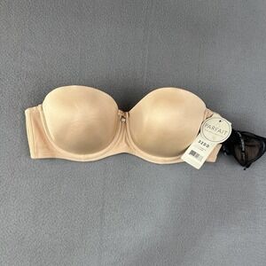 Parfait Elise Bra Womens 32DD Bare Beige Convertible Strapless Underwire Support